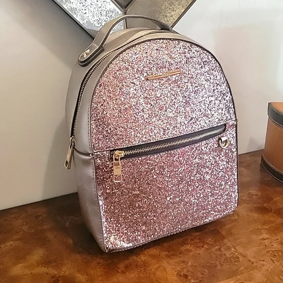 Aldo | Bags | Aldo Pink Glitter Backpack | Poshmark